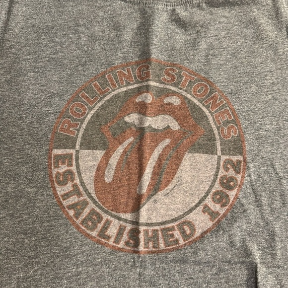 Rock ware The Rolling Stones Women’s Short Sleeve Tee Shirt Size Med Grey - Picture 3 of 5